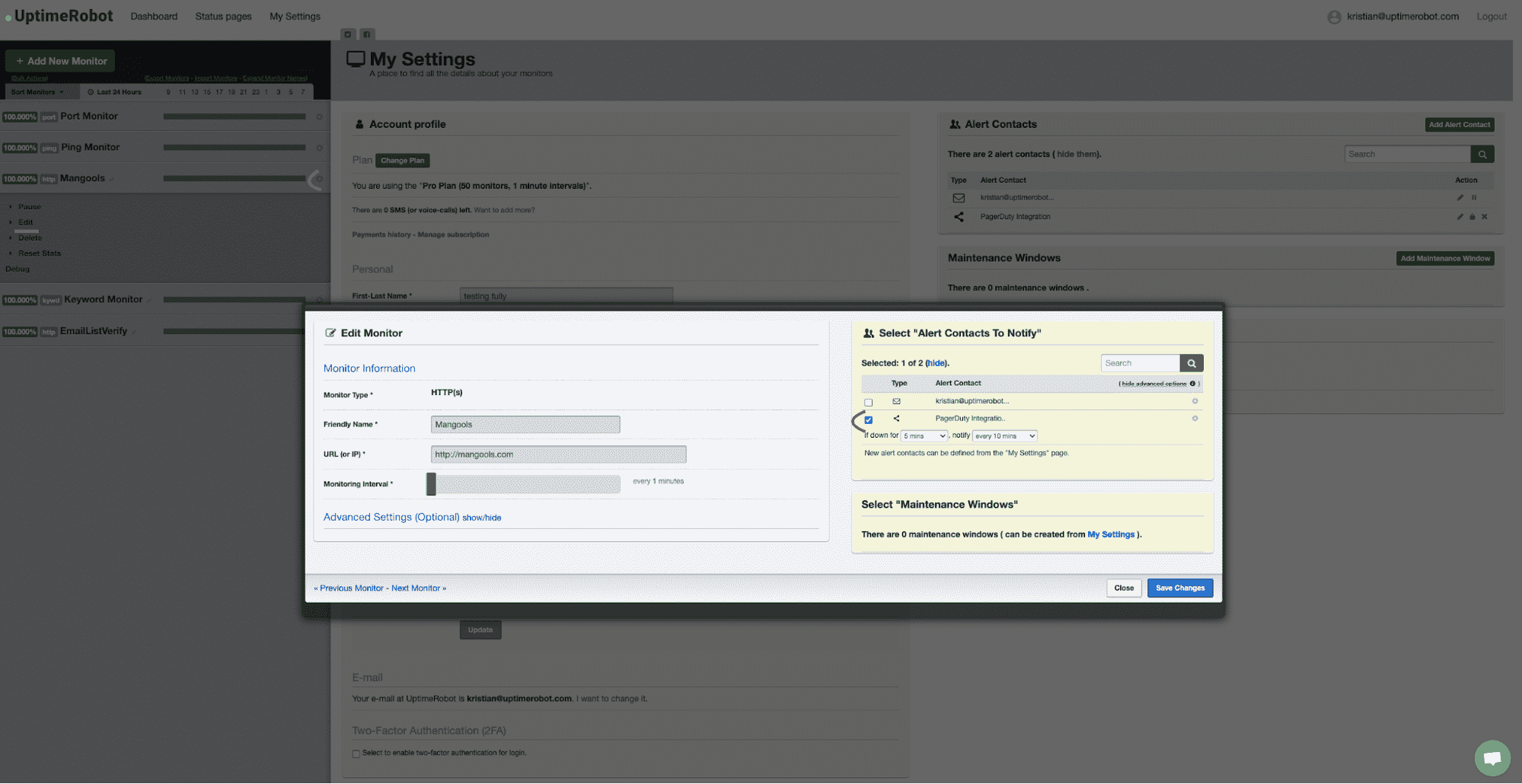 pagerduty integration setup process